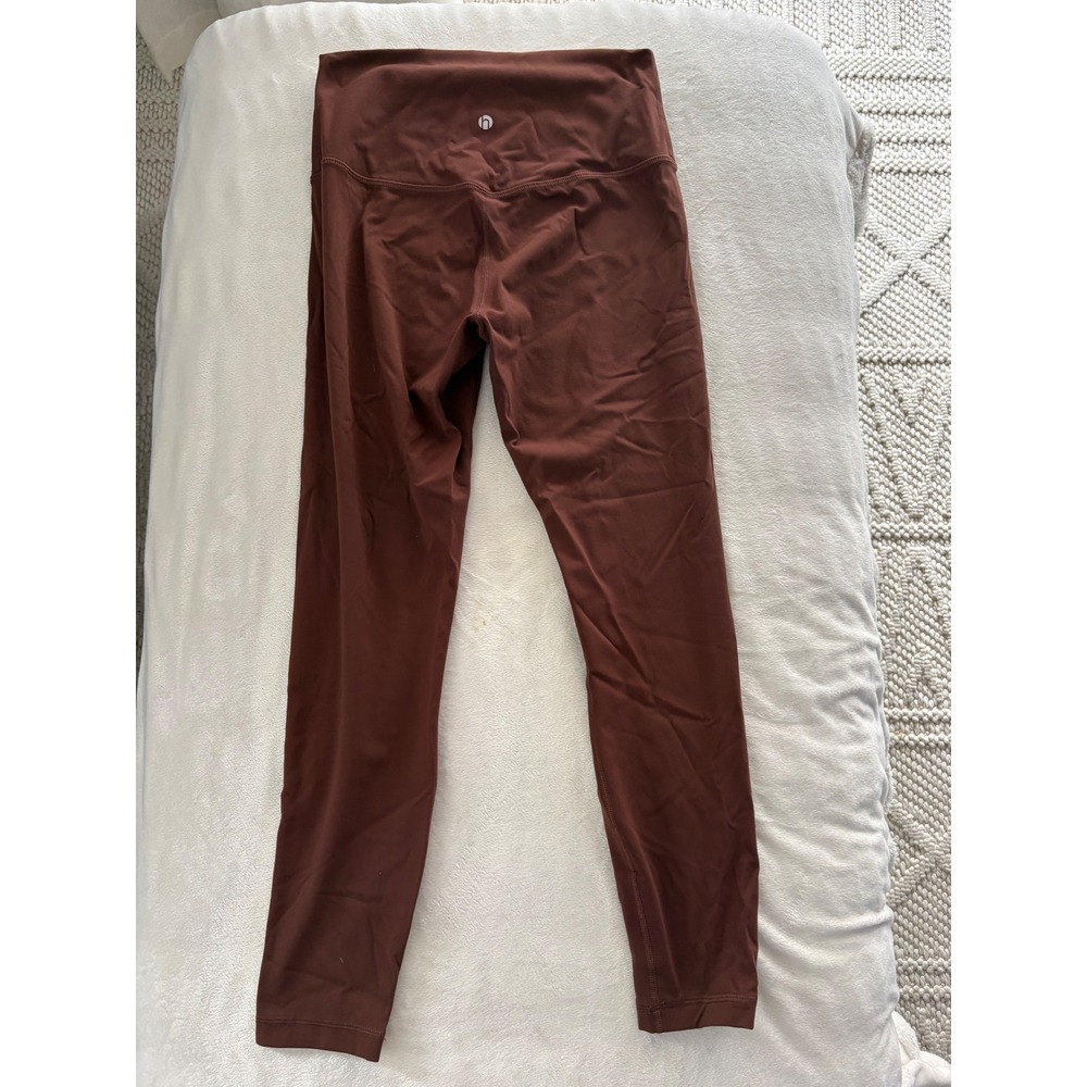 HeyNuts Essential 7/8 Leggings Womens Medium 8/10 Brown High Waisted Yoga Pants